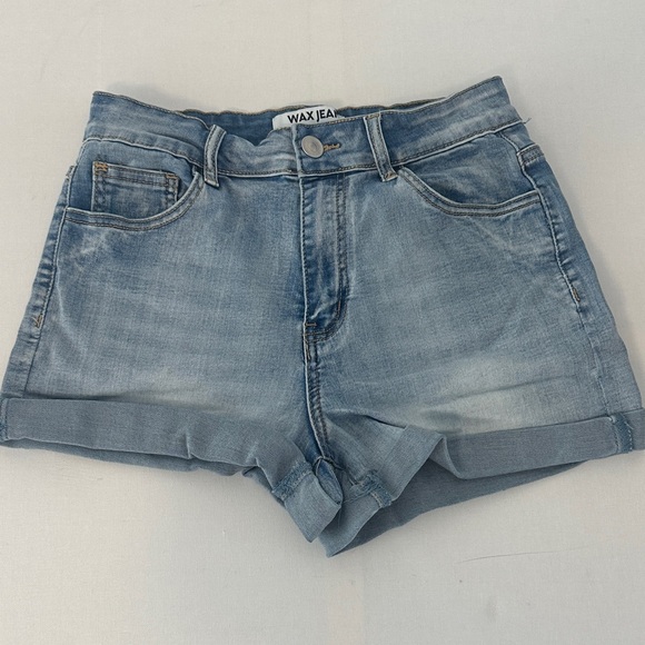 Wax Jean Pants - Wax Jean Women's Light Blue Jean Shorts
